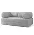 Masseno ALVIO Schlafsofa Kordstoff hellgrau (800001993916)