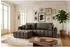 WFL GROUP Iris Ecksofa mit Schlaffunktion & Bettkasten, braun, Samt, 280x184cm (800002022789)
