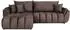WFL GROUP Iris Ecksofa mit Schlaffunktion & Bettkasten, braun, Samt, 280x184cm (800002022789)