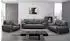 Beautysofa Omega 3-Sitzer Sofa Kunstleder, schwarz (800000800472)