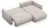 Selsey Cushi Ecksofa mit Schlaffunktion, Ottomane rechts, Chenille hellbeige