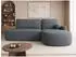 Mirjan24 Loridu O Ecksofa L-Form mit Schlaffunktion & Bettkasten, Chenille, dunkelgrau (800001992989)