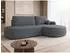 Mirjan24 Loridu O Ecksofa L-Form mit Schlaffunktion & Bettkasten, Chenille, dunkelgrau (800001992989)