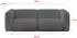 ALTDECOR MIRA-S1 modulares 2-Sitzer Sofa, Cord, dunkelgrau, 228x89x70cm