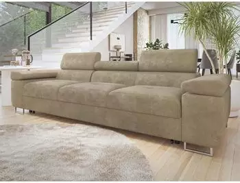 Mirjan24 Torezio 3 Bis Schlafsofa 3-Sitzer mit Kopfstützen, Stoff (800001433380)