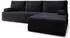 Masseno ANKO Ecksofa mit Schlaffunktion, modular, schwarz, L-Form (800001993996)