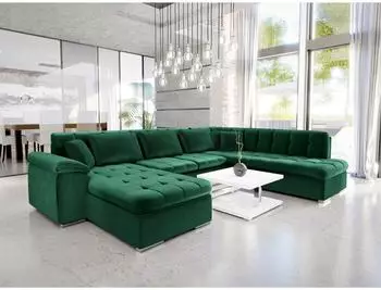 Mirjan24 Niko Bis Premium Wohnlandschaft U-Form mit Schlaffunktion (800000673487)