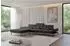 ALTDECOR Mona Ecksofa L-Form elektrisch 316x205x85cm schwarz Velours (800002026718)
