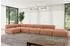 ALTDECOR Favio-L3 Ecksofa L-Form Velours apricot 475x190cm (800001348792)