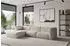 ALTDECOR MIRA-L1 Ecksofa L-Form Velours, beige, 227x179x89cm (800002003600)