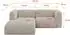 ALTDECOR MIRA-L1 Ecksofa L-Form Velours, beige, 227x179x89cm (800002003600)