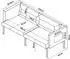 en.casa Kamar 2-Sitzer Sofa, Polyester, beige (69x158x63 cm)