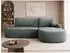 Mirjan24 Loridu O Ecksofa L-Form Velvet graphit mit Schlaffunktion & Bettkasten (800001992986)
