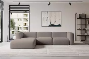 ALTDECOR MIRA-L2 Ecksofa L-Form Bouclé dunkelbraun (800002004438)