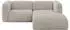 ALTDECOR MIRA-L1 Ecksofa L-Form Velours, beige, 227x179x89cm (800002004691)