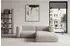 ALTDECOR MIRA-L1 Ecksofa L-Form Velours hellgrau 227x179x89cm