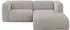 ALTDECOR MIRA-L1 Ecksofa L-Form Velours hellgrau 227x179x89cm