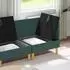 vidaXL Modulares Sofa-Set mit Stauraum 4-teilig, dunkelgrün, Stoff