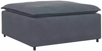vidaXL Modulares Sofa Fu&szlig;hocker-Modul 100 x 100 x 48 cm dunkelgrau (4104490)