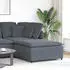 vidaXL Modulares Sofa Fußhocker-Modul 100 x 100 x 48 cm dunkelgrau (4104490)