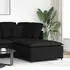 vidaXL Modulares Sofa Fußhocker-Modul 100 x 100 x 48 cm schwarz (4104479)
