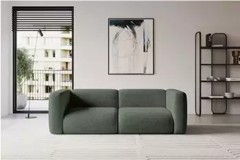 ALTDECOR MIRA-S1 modulares Sofa 2-Sitzer, Velours, grün, 228x89x70cm (800002004733)