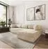 Masseno ETERA Ecksofa modular mit Schlaffunktion Kordstoff
