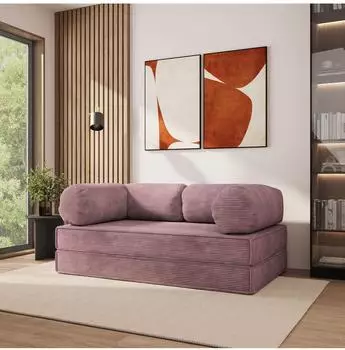Masseno ALVIO Schlafsofa Kordstoff lila (800001993842)