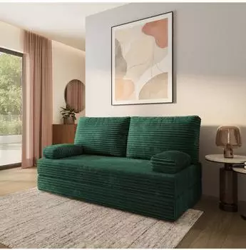 Masseno SILAR Schlafsofa Kordstoff gr&uuml;n (800001993791)