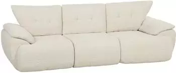 HomCom 3-Sitzer Sofa Chenille-Optik cremewei&szlig; 260cm (83B-910V00CW)