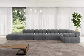 ALTDECOR Felto-L3 Ecksofa L-Form 7-Sitzer, dunkelgrau, 475x190cm (800001554920)