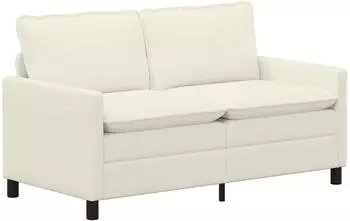 vidaXL Sofa creme, Stoff, 156x81x87,5cm
