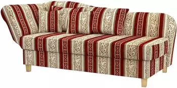 Max Winzer Selma Recamiere mit Armteil links klappbar, Chenille, rot (Selma)