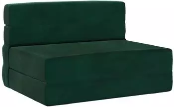 vidaXL Klappsofa dunkelgrün, Stoff, 70x72x60cm
