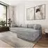 Masseno ETERA Ecksofa modular mit Schlaffunktion Kordstoff