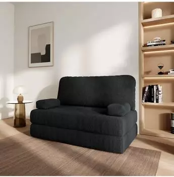 Masseno KESTE Schlafsofa Schaumstoff Bucle-Stoff schwarz (800001993771)