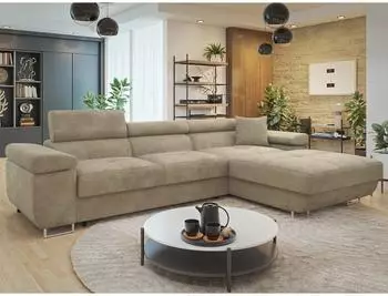 Mirjan24 Torezio Mini Ecksofa mit Schlaffunktion & Bettkasten, 280x170cm (800001433298)