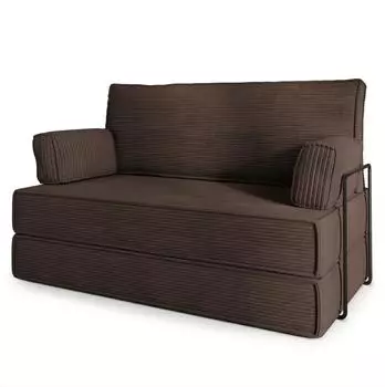 Masseno LADIA Schlafsofa Kordstoff braun (POSO 06)
