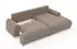 luma-home Ecksofa L-Form mit Schlaffunktion & Bettkasten, Ottomane rechts, Chenille hellbraun (21021)