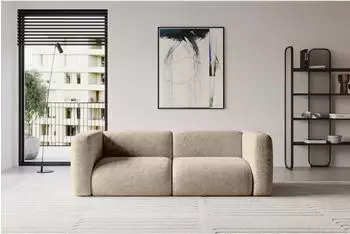 ALTDECOR MIRA-S1 modulares Sofa 2-Sitzer, Velours, braun, 228x89x70cm (800002004723)