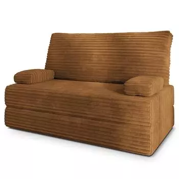 Masseno LADIA Schlafsofa Kordstoff orange (TILIA 56)
