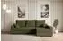 ALTDECOR Alesia-L Ecksofa mit Schlaffunktion & Bettkasten, Bouclé, grün, L-Form, 231x140x90cm (800001931865)