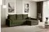 ALTDECOR Alesia-L Ecksofa mit Schlaffunktion & Bettkasten, Bouclé, grün, L-Form, 231x140x90cm (800001931865)