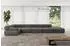 ALTDECOR Felto-L3 Ecksofa L-Form 7-Sitzer, dunkelgrau, Velours (800001554899)