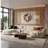 Selsey Sallmo Wohnlandschaft U-Form, 3-Sitzer, Chenille creme, 374cm