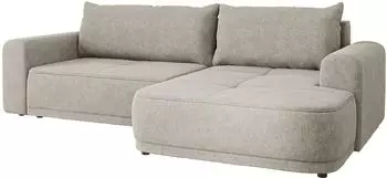 Mirjan24 Passo Ecksofa mit Schlaffunktion und Bettkasten, Chenille, rechts, 265x166cm (Vibe 08)