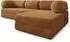 Masseno ETERA Ecksofa modular mit Schlaffunktion Kordstoff