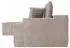 Juskys Coredo Ecksofa mit Ottomane links Cord Taupe