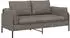 vidaXL 2-Sitzer Sofa grau Kunstleder, 188x81x89cm