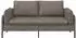 vidaXL 2-Sitzer Sofa grau Kunstleder, 188x81x89cm